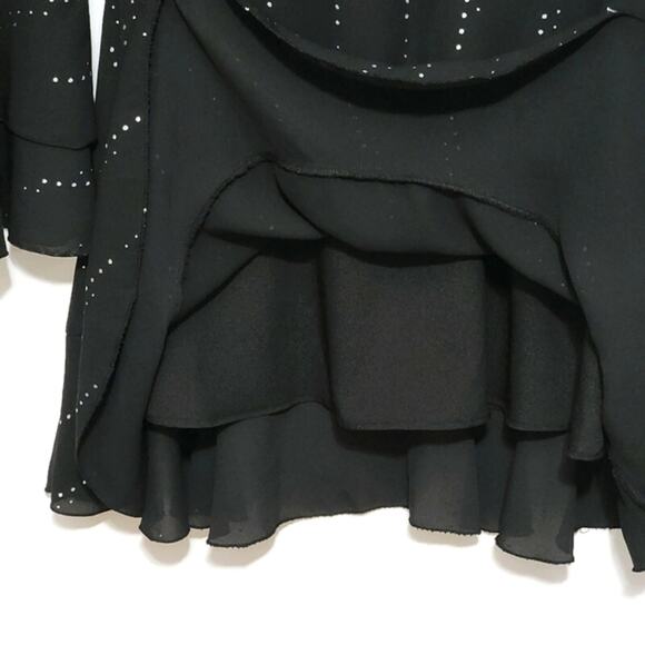 Who What Wear Black Midi Dress Crew Neck Bell Sleeve A Line Workwear Party S - Picture 7 of 16